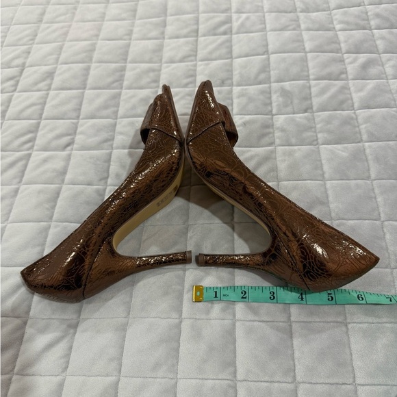 Michael Antonio Bronze Patent Leather women Heels - Size 9 - Picture 6 of 10